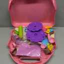 Bakery Sensory Sand Kit - 40PCS Baking & Ice Cream Shop for Girls, 2lbs Colorful Magic Sand, Cake/Cookie/Waffle/Ice Cream Molds, Tools, Portable Storage | Creative STEM Gift for Kids Ages 3-8