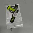 Brrnoo Pixel Watchband Replacement, Full Protection Soft Silicone Smart Watch Strap with Stylish Look and Adjustable Size for Pixel Watch (Black Green)