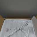 Homeiju Kitchen Island Cart, Kitchen Storage Cart with Drawer, Microwaves Stand, Coffee Cart, Rolling Kitchen Cabinet Cart with Hooks for Kitchen, Dining Room, White