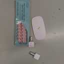 Vansiho Pink Deep French Gel Nail Kit - Short Squre French Tip Press on Nails Kit with Nail Gel, Top Coat for Gift Home DIY