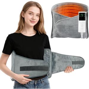 HomeBeyond Large Electric Heating Pad for Back & Period Pain Relief, 9 Heat Settings, 4 Timers, Auto-Off, Neck, Shoulders, Lower Back Wrap, Heating Therapy for Muscle Relief and Comfort