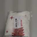 CaliTime Christmas Throw Pillow Covers Decorative 18 X 18 Inches Pack of 2 Cozy Fleece Trees Stars Cushion Cases for Couch Sofa Bed Living Room Farmhouse Christmas Red Green Grey