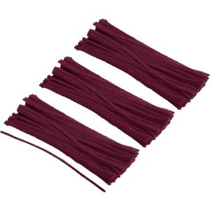 PATIKIL 30CM/12Inch Pipe Cleaners, 300 Pack Flexible Chenille Stems for DIY Art Creative Crafts Party Decorations Handicrafts Handwork, Burgundy
