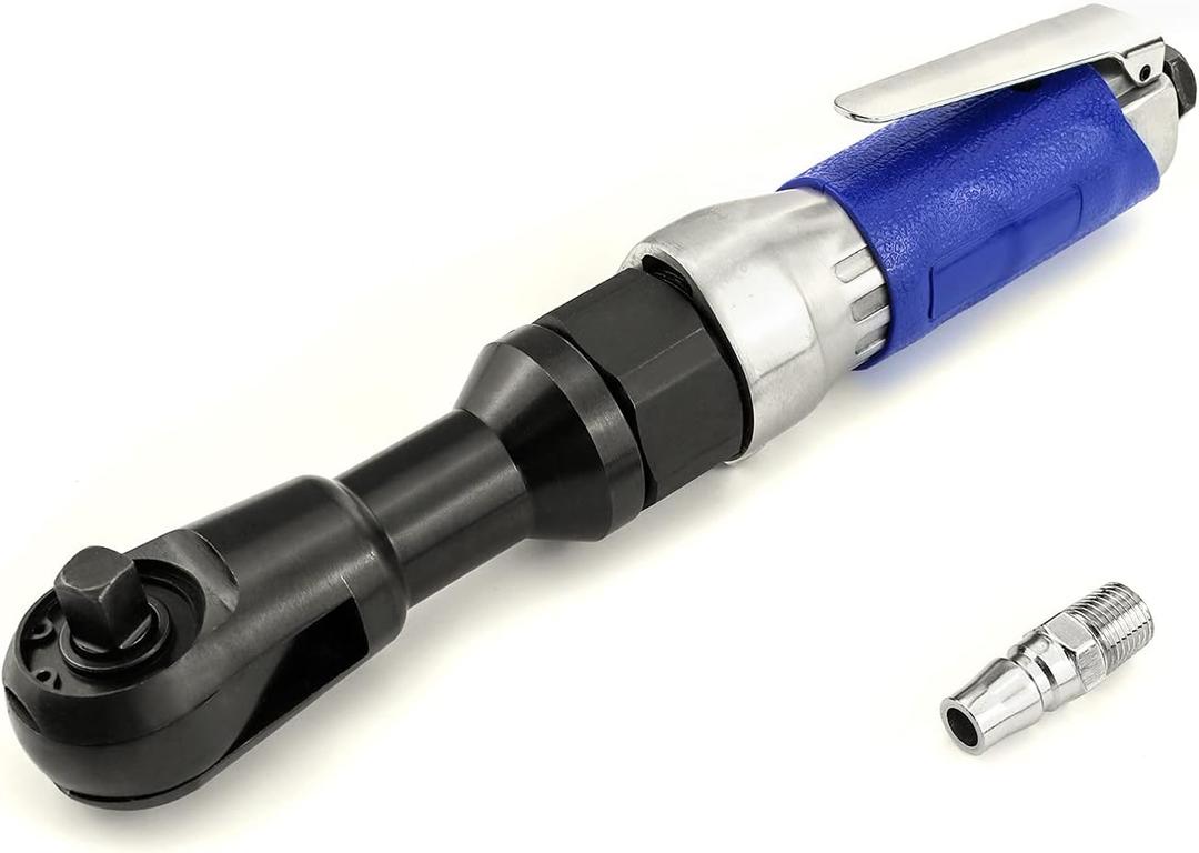 QWORK Air Ratchet Wrench, 3/8" Super Fast Heavy Duty Air Ratchet, 65ft-lbs