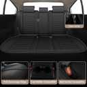 DISUTOGO for Subaru Forester Seat Covers 2019-2025 2026 Premium,Limited,Sport,Touring,Wilderness,Base, 1:1 Custom Waterproof Faux Leather Car Seat Covers Compatible Airbag (5 Seats,Black)