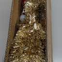 Sunshine White Christmas Tree with Light 3ft Artificial Full Christmas Tree with Ball & Star Ornaments 8 Lighting Modes for Holiday Decor