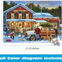 Buffalo Games  General Store at Christmas- 500 Piece Holiday Jigsaw Puzzle - Festive Puzzles for Adults  Precision-Cut Pieces, Winter Artwork, and Hours of Relaxing Fun