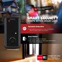 Kwikset Halo Select Smart Lock Keyless Entry Door Lock Wi-Fi and Matter Enabled Deadbolt No Hub Needed, Geofence Auto-Unlock, Grade AAA Certified, Easy Install, Matte Black