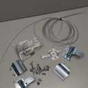 Garage Door Lock Kit, Complete Set with Spring Latch and Keyed Handle, Home Improvement Door Lock