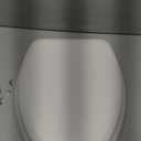 Mayfair Padded Toilet Seat with Chrome Hinges, Soft Vinyl over Wood Core Seat, Made in USA, Elongated, White