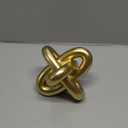 XMGZQ Gold Knot Decor for Coffee Table Book,Chain Link Living Room Decor Item for Bookshelf Entryway Nightstand TV Stand,Minimalist Knot Sculpture for Home Living Room,Centerpiece Table Decorations