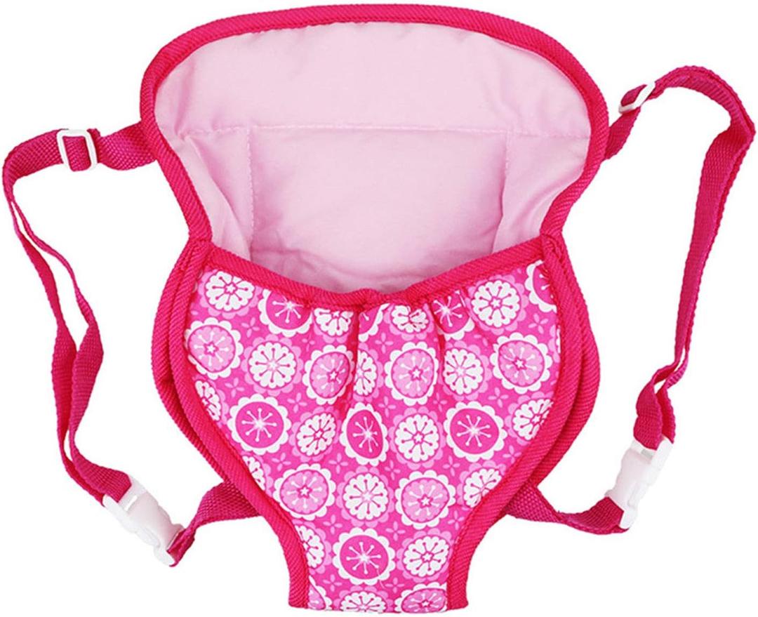 Baby Dolls Carrier Backpack Doll Accessories Front and Back Carrier with Straps for 15 Inch to 18 Inch Dolls, Doll Carrier