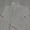 HOTOUCH Women Oversized Button Down Shirts Office Drop Shoulder Blouse Long Sleeve Boyfriend Dress Shirt with Pockets (Large, White)