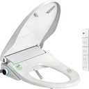 Electric Smart Bidet Toilet Seat with Remote Control, Elongated