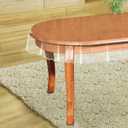 Clear Oval Tablecloth Protector 54 x 72 Inch  Waterproof PVC Vinyl Tablecover for Oval Dining Table, Transparent Spill-Proof Table Pad for Kitchen, Outdoor, or Holiday Use