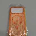 DOMAVER for iPhone 17 Pro Max Case, Magnetic Phone Case for iPhone 17 Pro Max [Compatible with MagSafe] Slim Fit Flowers Floral Design Shockproof Protective Bumper Women Men Girls Boys Cover - Orange