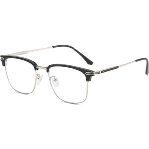 Blue Light Blocking Glasses for Men Anti-Fatigue Computer Monitor Gaming Glasses Prevent Headaches Glasses (Arrow Silver/Black)