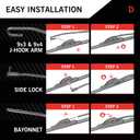 TRICO Diamond 22" + 22" Super Premium Automotive Replacement Windshield Wiper Blades (Set of 2), Passenger and Driver Side All-Weather Beam Wiper Blades for Select Vehicle Models (Item #25-2222)