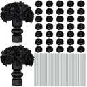 Unittype Silk Hydrangea Artificial Flowers Heads with Stems Faux Hydrangea Flowers for Wedding Centerpieces Bouquets DIY Floral Decorations for Home Indoor(100 Pieces)