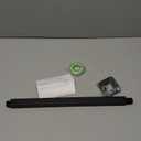 Voolan Shower Arm with Flange, Ceiling Mounted Fixed Shower Pipe, Bathroom Straight Rain Shower Replacement Arm, Universal Connection 1/2 NPT (16 Inch Square, Matte Black)