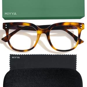 miyya Stylish Reading Glasses for Women, Cheaters Eyeglasses, Oversized Blue Light Readers, Fashion Eye Glasses