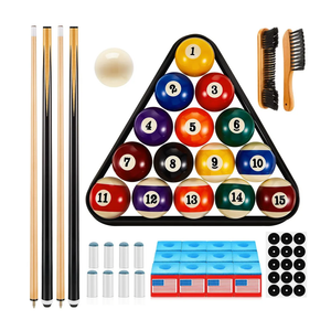 Outus 71pcs Pools Table Accessories Billiards Balls with Triangle Stand Pool Cue Chalks Cue Spot Sticker Brush
