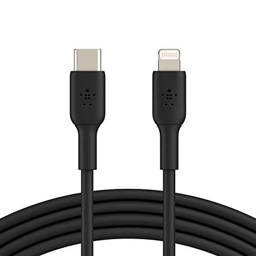 Belkin BoostCharge Fast Charging USB C to Lightning Cable 3.3ft/1M - MFi Certified 18W Power Delivery iPhone Charger Cord - Apple Charger USB C Cable - Fast Charging for iPhone 14, iPhone 13 - Black
