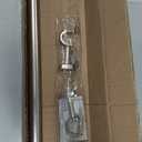 Heavy Duty Curtain Rods,1 1/4" Large Diameter Premium Nonadjustable Curtain Rod,54in/4.5ft Custom Window Treatment Rods with Durable Aluminum Brackets and End Caps,Brushed Nickel Finish