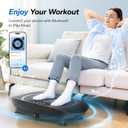 MERACH Vibration Plate Exercise Machine, Whole Body Workout Equipment for Women, Bluetooth and Silicone Pedal, Vibration Plate with Auto Mode, Vibrate Fitness Platform for Home