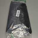 Smiry Rectangle Table Cloth, Waterproof Elastic Fitted Tablecloths for 6 Foot Tables, Washable Polyester Table Cover for Picnic, Camping, Outdoor (Black, 30"x72")