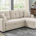 Modular Sleeper Sectional Sofa with Storage