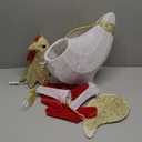 20.8 Inch Light Up Chicken Christmas Decoration Outdoor Large Glitter Chicken with LED Lights and Metal Frame Pre Lit Christmas Decor for Garden Yard Lawn Porch Holiday Supplies