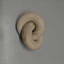 Wood Knot Decor Natural - Coffee Table Sculpture, Wood Chain Link Decor, Decorative Chain, Wooden Knot, Console Table Decoration Items, Shelf Decorations, Bookshelf Decorative Objects, Beige