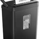 8-Sheet Cross Cut Paper Shredder P-4 Security with 4.2 Gal Bin & Portable Handle, Credit Card/Staple/Clip Shredder for Home Office Use
