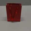 qiqee 10PCS Wine Red Mini Gift Bags with Tissue Paper Handles 6.3"x4.7"x2.4" Small Size Present Party Favor Bags Tissue Paper