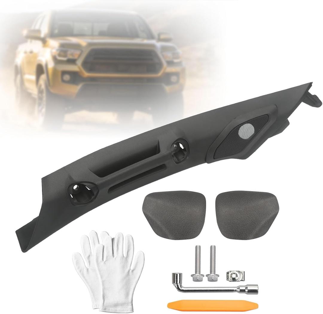 Upgrade Driver Side A-Pillar Grab Handle Interior Trim Assist Handle Compatible with Toyota Tacoma 4th Gen (2024-2026) OEM Style Texture, Reinforced ABS, Easy Installation, Black
