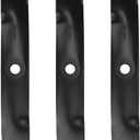 M143520 UC22010 54" Medium Lift Blades for John Deere JD ZTRAK Z375R Z525E Z535M Z540M X380 X390 GX255 GX335 GX345 LX280 X320 X340 X360 X500 EZtrak Z425 Z435 54 inch Deck Zero-Turn Mower, Black