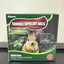 12 Pack Squirrel Repellent Balls- Chipmunks & Rodents Repellent for Outdoor & Indoor Use,Cars,Gardens, Bird Feeders & Attics-Safe for People,Plant-Based