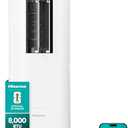 Hisense API0825UW1D Smart Inverter Twin Hose 8,000 BTU (DOE) 350 SF Heat/Cool Tower Portable Air Conditioner, White