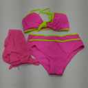 Teen Girl Summer Beach Contrast Neon Trim 2-Piece Bikini Set Bathing Suit, 13-14Y