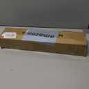 White Curtain Rods for Windows 28-48 inch, 2 Pack 5/8" Curtain Rod Set with Brackets, Splicing Adjustable Curtain Rod for Bedroom, Kitchen, Living Room, Matte White