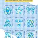 3 x 41 Pcs Cloth Patches Self Adhesive, Embroidered for DIY Clothing, Include 26 A-Z Chenille Letter Patches Stickers, 15 Rainbow Flower Lighting Stars Hearts on Patche for Hats,Backpacks,Bags,Jackets,cup