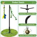 Outdoor Dog Toy,Tug of War Dog Toy for Self Play Interactive Tether Pull Toy for Park,Yard, Lawn Rope Toys for Medium and Large Dogs to Keep Them Busy