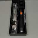 SliceMaster Cordless Electric Knife, 45W High-Torque Motor, 9.3" & 10.9" 420 Stainless Steel Blades, Waterproof Rechargeable Electric Carving Knife, Type-C Charge, Safety Lock, Black