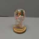 Sister Gifts-Bell Jar Night Lights with Warm Lights for Sisters,Unique Gifts for Sister Gift Ideas for Birthday Christmas Valentines Day Mothers Day,Fake Flower Glass Cloche Bell Jar with Wooden Base