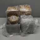 Charcuterie Boxes with Clear Lids and Ribbon- Disposable Paper Food Containers for Desserts, Boxes for Sandwich, Cookie, Cake Slice, Fruit, Salad, Perfect for Bakery Treats, (Brown, 100pcs-5.3*4.9*2.5 in)