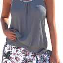 ROSEWE Modest Tankini Swimsuits for Women, 1 Piece Athletic Womens Bathing Suits Blouson Tank Tops, L