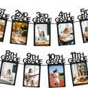 2 x Graduation Photo Banner Including Kindergarten to 12th Grade Graduation Picture Banner for Middle/Junior, High/Senior College Graduation Decorations 2026 Grad Party Decorations 2026