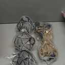 3-Light Hanging Light with Plug in Cord,Plug in Pendant Light 22ft Hemp Rope Pendant Lighting Vintage 3-Light Hanging Lamp Fixtures for Kitchen Island Living Room Bedroom