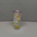 Silver Buffalo Care Bears Rainbow Stars Featuring Funshine, Grumpy, Cheer, Tenderheart Iridescent Plastic Tall Cold Cup With Lid and Straw, 20 Ounces